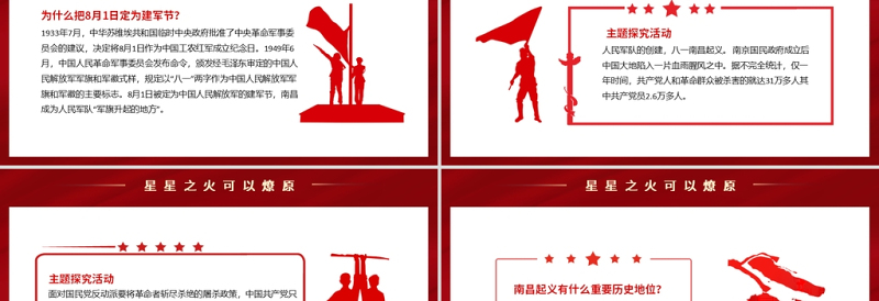 免费精品星星之火可以燎原南昌成为人民军队军旗升起的地方PPT建党一百周年党史学习教育南昌起义免费下载