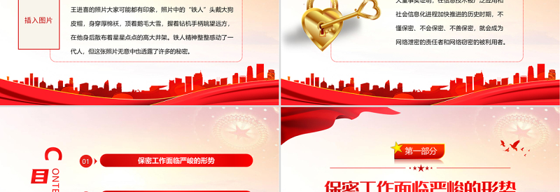 2025简洁大气党政机关保密须知PPT红色党政风党史党风党建党课主题培训课件模板免费下载