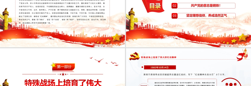 2025红色渐变传承红岩精神走好新的征程PPT红色大气党员干部学习解读红岩精神专题党课课件模板免费下载