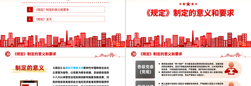 2025中国共产党处分违纪党员批准权限和程序规定PPT红色党政风党员干部学习教育专题党课党建课件模板免费下载