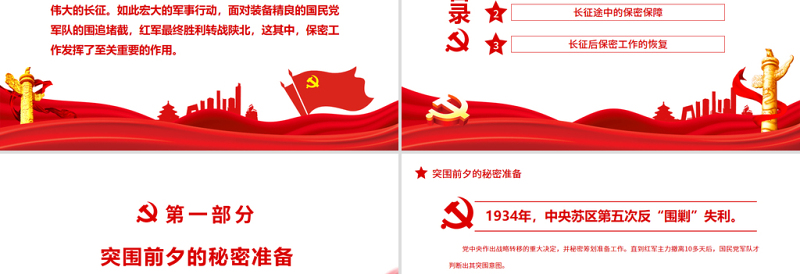 2025红色经典党史上的保密印记PPT红色庄严党在长征前后的保密工作党员培训保密专题党课免费下载