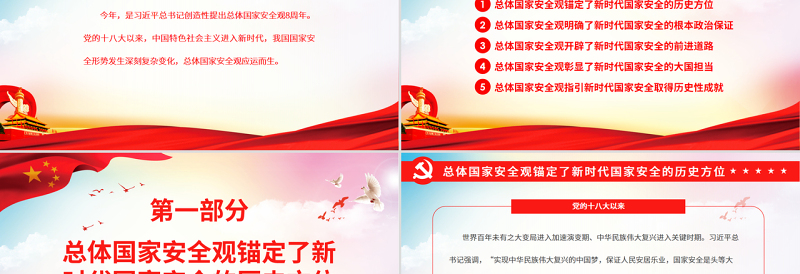 2025红色创意总体国家安全观之意义和成就PPT精品深入学习总体国家安全观专题课件免费下载