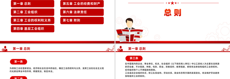 2025大气简洁一文读懂《中华人民共和国工会法》PPT课件模板免费下载