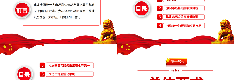 2025精美时尚关于加快建设全国统一大市场的意见PPT课件模板免费下载