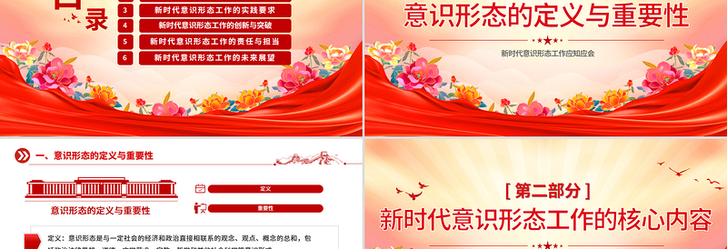 2025时尚大气新时代意识形态工作应知应会PPT党课课件免费下载