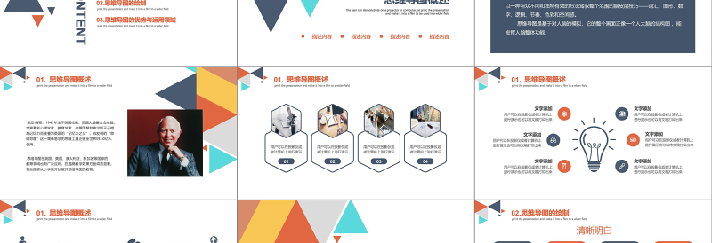 2025精美时尚思维导图培训ppt模板思维导图学习头脑风暴大脑模板免费下载