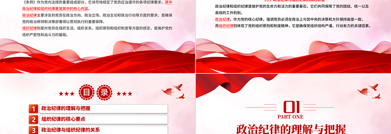 2025如何理解把握《条例》的政治纪律组织纪律规定PPT免费下载