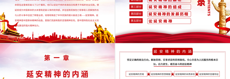 2025大气精美弘扬延安精神勇担时代使命学习解读PPT免费下载