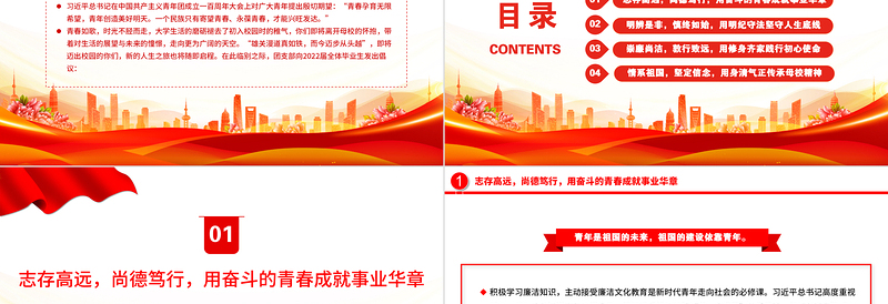 2025大气精美廉洁与青春同行PPT扣好第一粒扣子走好廉洁从业的人生道路青年宣教团课课件免费下载