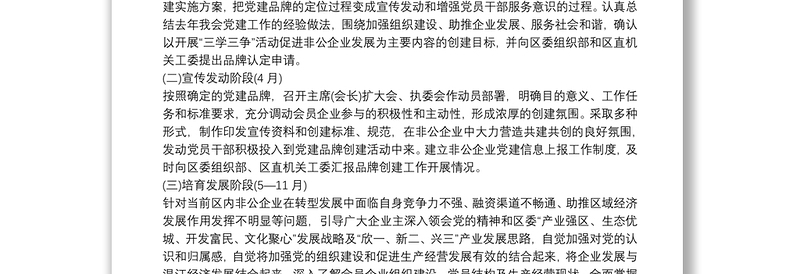2025优秀党支部党建品牌创建工作方案最新免费下载
