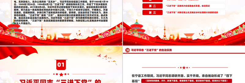 2025免费三进下党的生动实践和重要启示乡村振兴PPT党课免费下载