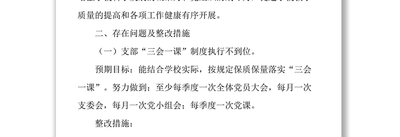 2025全新学校党建工作存在问题整改方案免费下载