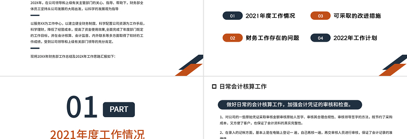 2025大气精美财务部年终总结PPT简明商务风企业财务部门年度工作总结述职报告会计出纳工作报告模板免费下载