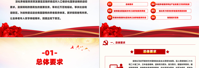 2025免费《关于深化养老服务改革发展的意见》PPT模板免费下载