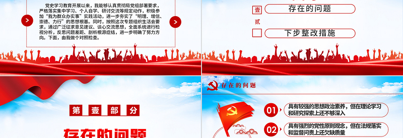 2025红色大气组织生活会个人党性分析PPT某审计局党员学习教育专题组织生活会微党课免费下载