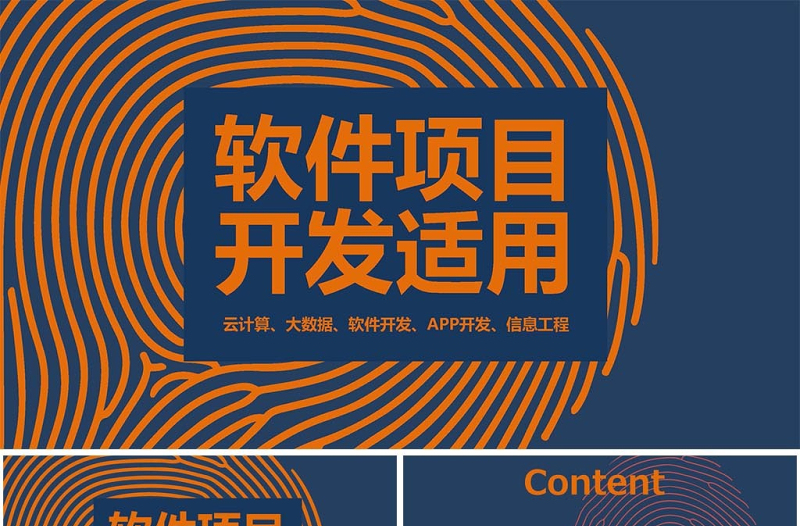 2025大气精美大数据软件开发程序项目PPT模板免费下载