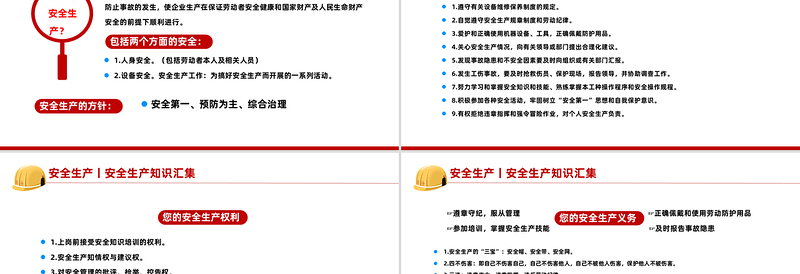 免费全国安全生产月PPT大气创意2025安全生产知识汇集课件免费下载