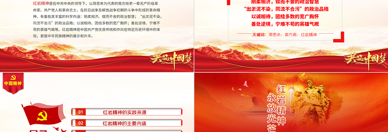 2025红色经典弘扬红岩精神PPT建党100周年中国精神谱系坚定理想信念养成浩然正气传承红岩精神凝聚复兴伟力党课课件免费下载