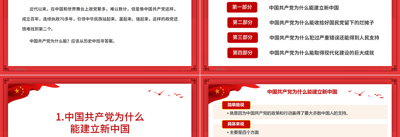 2025优质中国共产党为什么“能”庆祝中国共产党成立100周年专题党课PPT模板免费下载