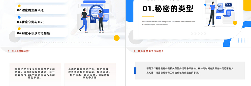 2025保密安全教育PPT简约风公安消防大队保密安全教育专题课件模板免费下载