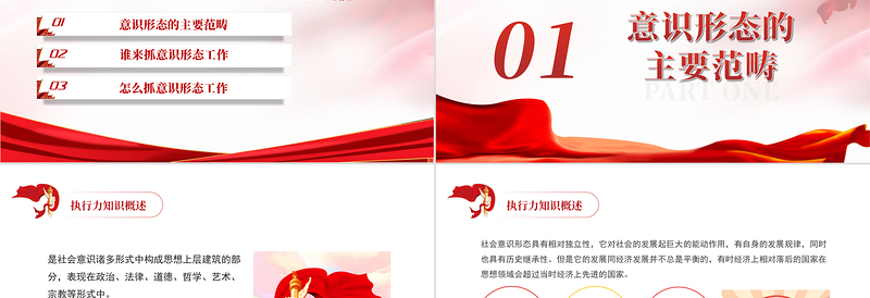 2025简洁大气坚决做好新时代意识形态工作全面落实党中央关于意识形态工作的部署要求党课PPT课件免费下载