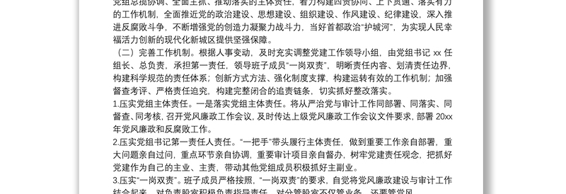 2025优秀X审计局全面从严治党党组主体责任落实不够到位问题专项整治情况报告免费下载