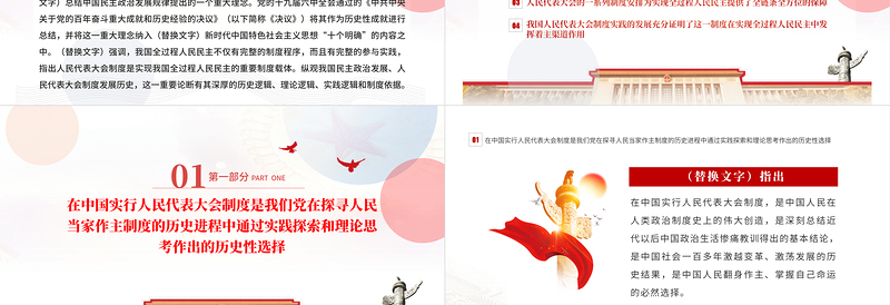 2025精美时尚人民代表大会制度是实现我国全过程人民民主的重要制度载体PPT专题党课课件模板免费下载