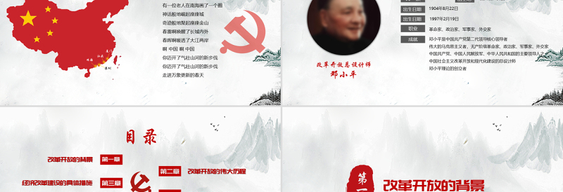 2025优质改革开放40周年党课PPT模板免费下载