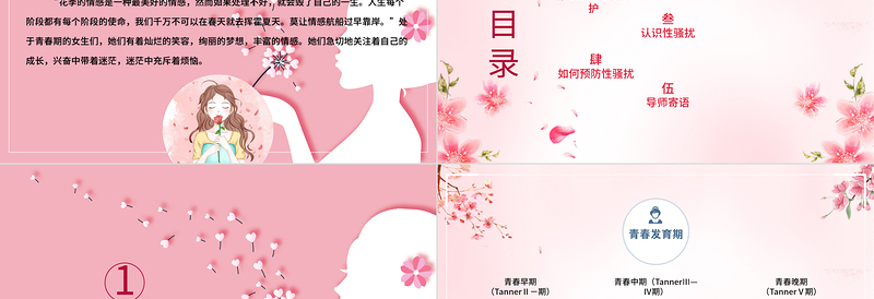2025大气精美粉色温馨女生青春期心理健康预防性侵害安全主题教育班会免费下载