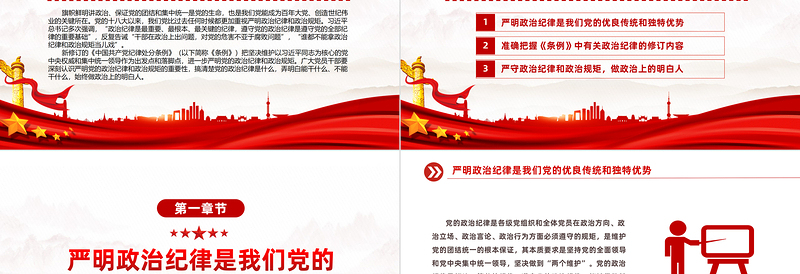 精品党员干部思想教育PPT严守政治纪律做政治上的明白人党课免费下载