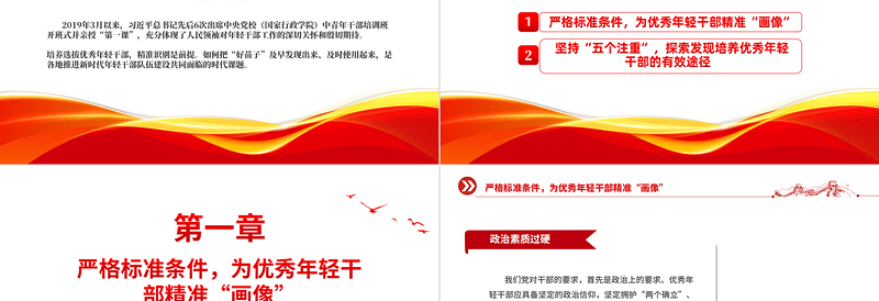 2025年精准识别优秀年轻干部方法PPT新时代年轻干部队伍建设微党课免费下载
