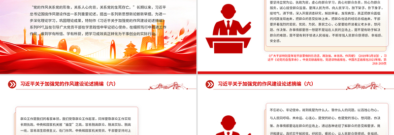 2025习近平关于加强党的作风建设论述摘编(六)PPT党员辅导课件免费下载