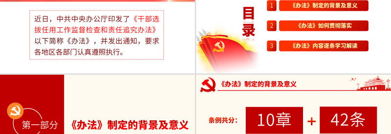 2025精品原创干部选拔任用工作监督检查和责任追究办法学习解读PPT免费下载