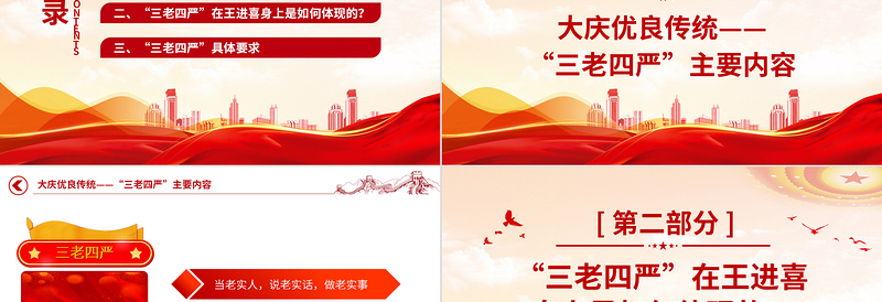 2025弘扬三老四严精神PPT精美简洁纪念铁人王进喜诞辰100周年石油系统党课课件免费下载