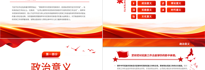 2025极简风铸牢中华民族共同体意识的战略意义PPT党政风党员干部学习教育专题党课免费下载