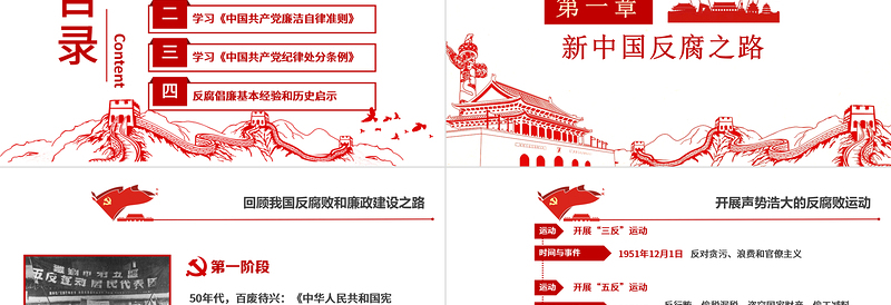 2025红色大气廉政思想汇报PPT党建风求真务实为群众办实事加强自身作风建设廉洁教育党课免费下载
