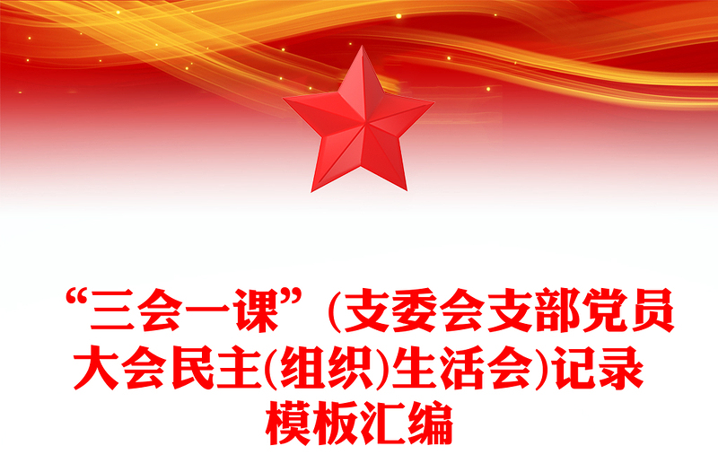 2025精品“三会一课”(支委会支部党员大会民主(组织)生活会)记录模板汇编免费下载