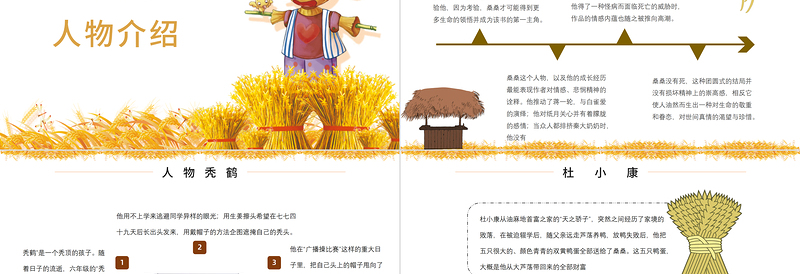 2025免费草房子PPT读书分享草房子作品简介名著读后感课件模板免费下载