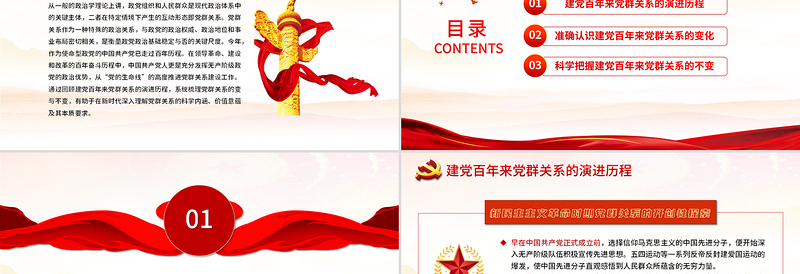 2025精品建党百年来党群关系的变与不变PPT新时代党群关系的科学内涵价值意蕴本质要求专题党课免费下载