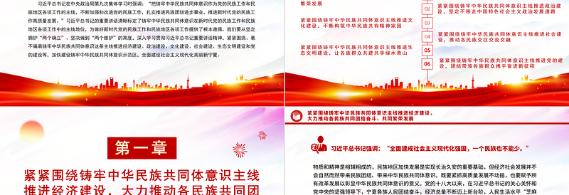 2025红色大气深化民族团结进步教育PPT大气精美铸牢中华民族共同体意识建设社会主义现代化美丽新宁夏课件免费下载