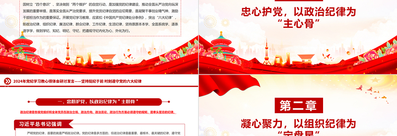 2025坚持挺纪于前时刻遵守党的六大纪律PPT党纪学习教育课件免费下载