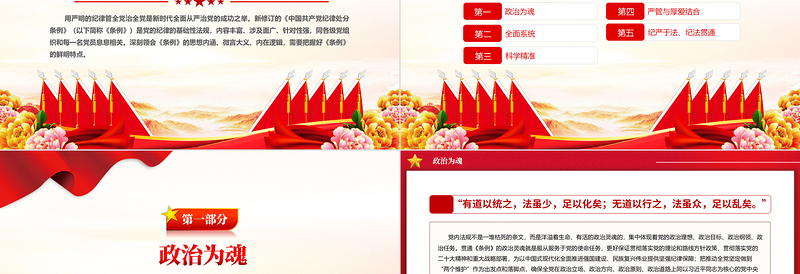 2025党纪学习教育PPT把握《中国共产党纪律处分条例》的鲜明特点党课课件免费下载
