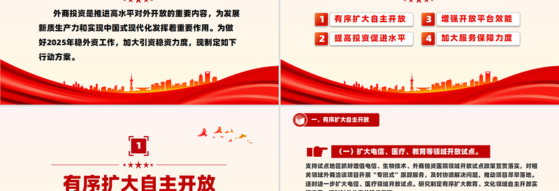 2025年稳外资行动方案PPT推进高水平对外开放课件免费下载