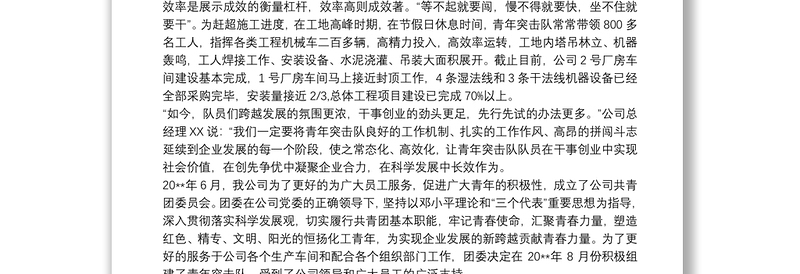 2025优质青年突击队—昂扬攻坚分队工作总结免费下载