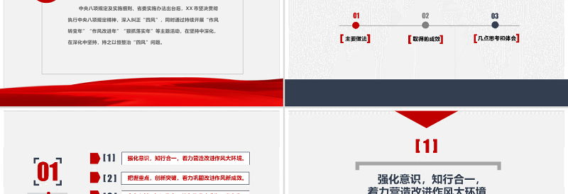 2025优质加强党的作风建设纠四风内容完整PPT模板免费下载