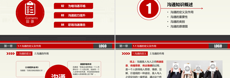 2025简约大气原创沟通技巧PPT沟通技能PPT模板设计免费下载