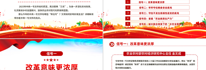 2025免费2025中央一号文件释放了哪些新信号PPT课件免费下载