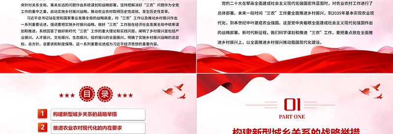 2025以乡村全面振兴推动现代化建设PPT党政风解决好“三农”问题实施乡村振兴战略专题党课课件模板免费下载