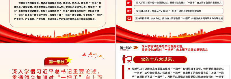 2025大气简洁加大对一把手监督管理力度PPT党政风深入学习贯彻习近平总书记关于加强对“一把手”监督的重要论述精神课件模板免费下载