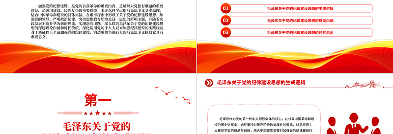 2025大气简洁党纪学习教育PPT毛泽东关于党的纪律建设思想的理论内涵及时代价值党课免费下载
